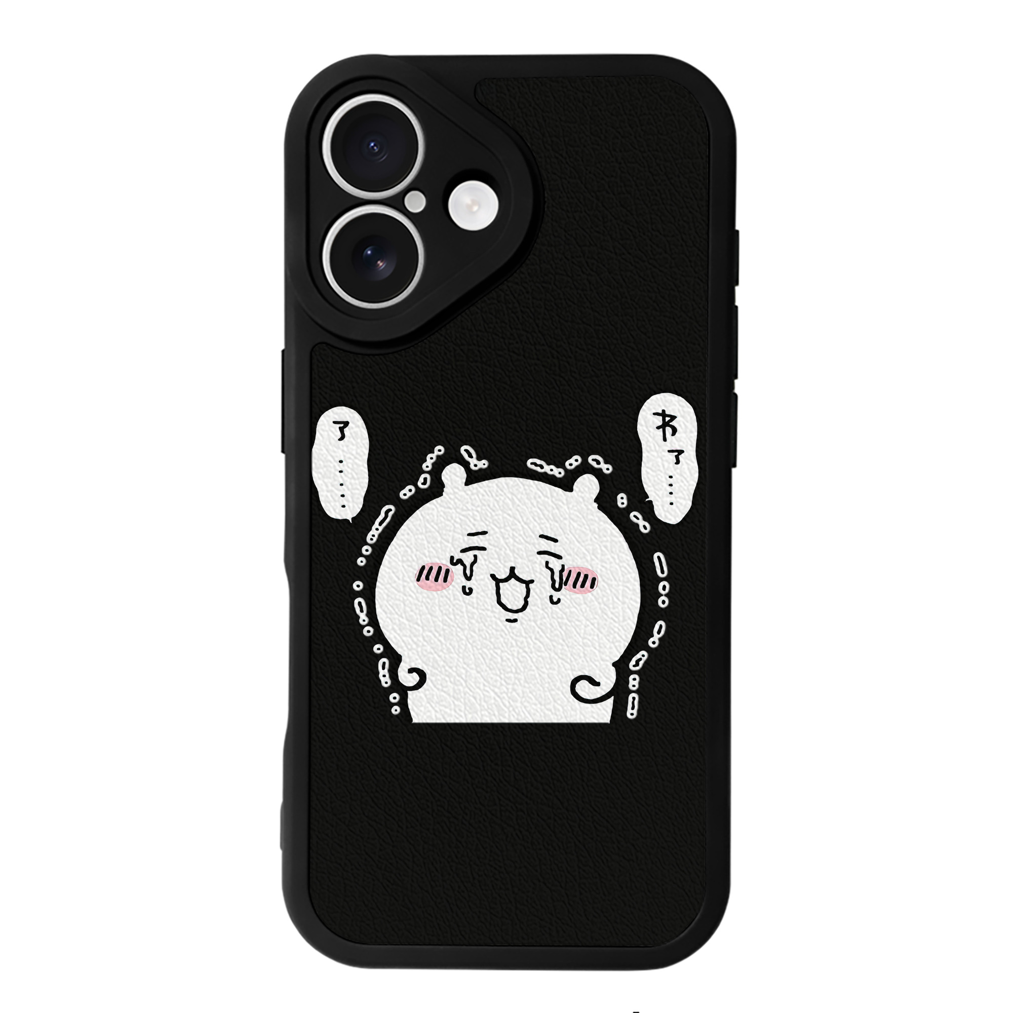 （画像用） ちいかわ ちいかわ Chii-kawa chiikawa 【iPhone 16シリーズ対応】シリコンスマホケース（レザー調） 材質：シリコン